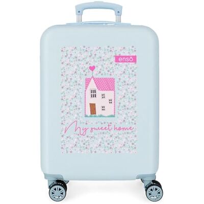 Enso My Sweet Home Valise de cabine, Bleu, 38x55x20 cms, Valise Trolley Cabine Enso My Sweet Home Valise de cabine, Bleu, 38x55x20 cms, Valise Trolley Cabine