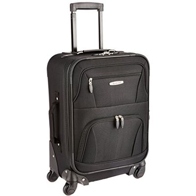 Rockland Pasadena Valise souple à roulettes pivotantes, noir, Carry-On 19-Inch Rockland Pasadena Valise souple à roulettes pivotantes, noir, Carry-On 19-Inch