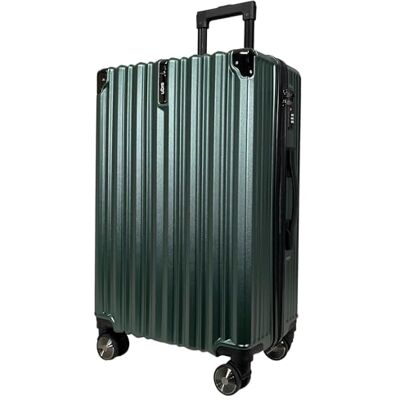 SiGN Valise de voyage rigide à roulettes en ABS Valise de voyage à 360° Double roulettes Serrure à combinaison De moderne Bagage à main Moyen et grand, vert émeraude, Handgepäck SiGN Valise de voyage rigide à roulettes en ABS Valise de voyage à 360° Double roulettes Serrure à combinaison De moderne Bagage à main Moyen et grand, vert émeraude, Handgepäck