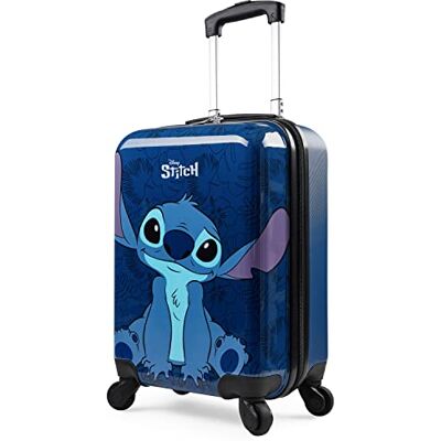 Disney Stitch Valise Rigide 49 Centimetres 30 Litres avec 4 Roues Cadeau Enfant (S 49cm 30L, Bleu Foncé) Disney Stitch Valise Rigide 49 Centimetres 30 Litres avec 4 Roues Cadeau Enfant (S 49cm 30L, Bleu Foncé)