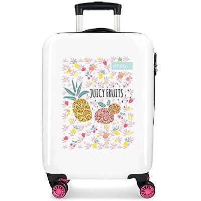 Enso Juicy Fruits Valise Cabine Multicolore 37 x 55 x 20 cms Serrure à combinaison ABS rigide 34 L 2,6 kg 4 roues doubles Bagage à main, Blanc., 37x55x20 cms, Mode jeune Enso Juicy Fruits Valise Cabine Multicolore 37 x 55 x 20 cms Serrure à combinaison ABS rigide 34 L 2,6 kg 4 roues doubles Bagage à main, Blanc., 37x55x20 cms, Mode jeune