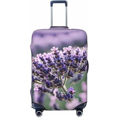 RoMuka Housse de protection élastique pour coffre de 45,7 à 81,3 cm, motif fleur de lavande, taille S, Fleur de lavande, S RoMuka Housse de protection élastique pour coffre de 45,7 à 81,3 cm, motif fleur de lavande, taille S, Fleur de lavande, S