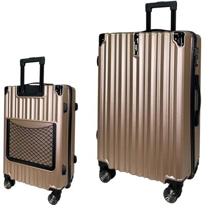 SiGN Valise de voyage rigide à roulettes en ABS Valise de voyage à 360° Double roulettes Serrure à combinaison De moderne Bagage à main Moyen et grand, or, Großer Koffer (75cm), Valise SiGN Valise de voyage rigide à roulettes en ABS Valise de voyage à 360° Double roulettes Serrure à combinaison De moderne Bagage à main Moyen et grand, or, Großer Koffer (75cm), Valise