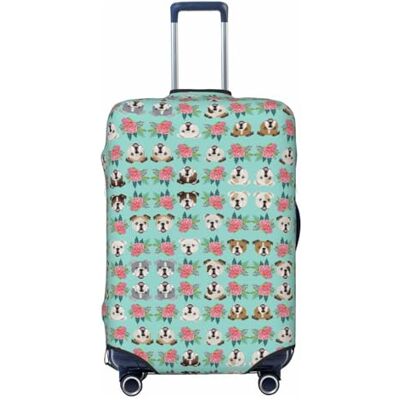 RoMuka Galaxy Night Housse de protection de coffre élastique pour bagages de 45 à 81 cm, Chien anglais drôle, Large RoMuka Galaxy Night Housse de protection de coffre élastique pour bagages de 45 à 81 cm, Chien anglais drôle, Large