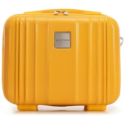 WITTCHEN ULTIMO Line 27x32x17 cm Vanity case Valise rigide Free on board Bagage de voyage Polycarbonate Poignée Bande élastique Imperméable Jaune WITTCHEN ULTIMO Line 27x32x17 cm Vanity case Valise rigide Free on board Bagage de voyage Polycarbonate Poignée Bande élastique Imperméable Jaune