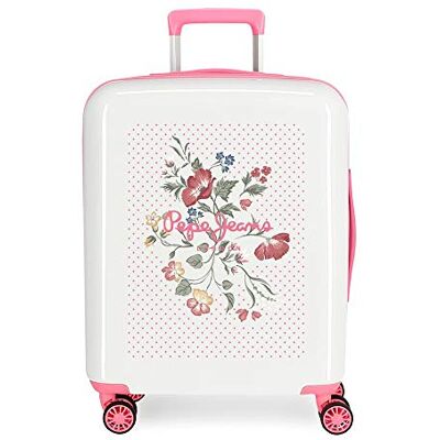 Pepe Jeans Estela Valise de cabine bleue 40 x 55 x 20 cm Rigide ABS Fermeture TSA intégrée 38,4 L 2 kg 4 roulettes doubles, rose, Maleta cabina, Noe Pepe Jeans Estela Valise de cabine bleue 40 x 55 x 20 cm Rigide ABS Fermeture TSA intégrée 38,4 L 2 kg 4 roulettes doubles, rose, Maleta cabina, Noe