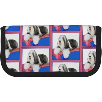 YUNWEIKEJI Bearded_Collie Trousse à crayons en toile Grande capacité, comme sur l'image, One Size, Organiseur de sac YUNWEIKEJI Bearded_Collie Trousse à crayons en toile Grande capacité, comme sur l'image, One Size, Organiseur de sac