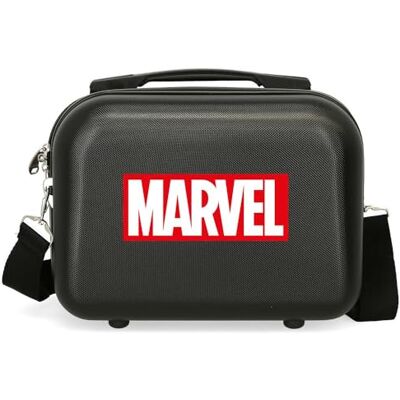 Marvel Disney Valise rigide pour enfant avec fermeture à combinaison latérale, 4 roues, bagage à main fabriquée en ABS, un matériau rigide et léger., Logo, Trousse de toilette Marvel Disney Valise rigide pour enfant avec fermeture à combinaison latérale, 4 roues, bagage à main fabriquée en ABS, un matériau rigide et léger., Logo, Trousse de toilette