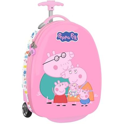 safta PEPPA Pig Baby Pig Trolley de cabine 16 pouces, Valise à roulettes, cadenas de sécurité, valise légère, 28 x 23 x 43 cm safta PEPPA Pig Baby Pig Trolley de cabine 16 pouces, Valise à roulettes, cadenas de sécurité, valise légère, 28 x 23 x 43 cm