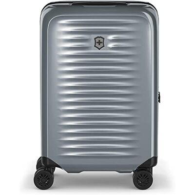 Victorinox Airox Frequent Flyer Hardside Carry-On, Bagage Cabine, Bagage Vertical à Roulettes, Léger, Femmes/Hommes, 35 x 23 x 55 cm, Argent Victorinox Airox Frequent Flyer Hardside Carry-On, Bagage Cabine, Bagage Vertical à Roulettes, Léger, Femmes/Hommes, 35 x 23 x 55 cm, Argent
