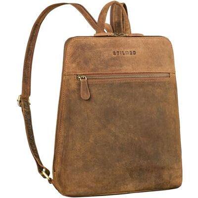 STILORD "Doris" Petit Sac a Dos Femme Cuir sac a dos cabine Sac a Dos Antivol Sac Femme Sac à Dos de Voyage idee cadeau femme sac à dos voyage Couleur:torino marron STILORD "Doris" Petit Sac a Dos Femme Cuir sac a dos cabine Sac a Dos Antivol Sac Femme Sac à Dos de Voyage idee cadeau femme sac à dos voyage Couleur:torino marron