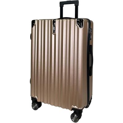 SiGN Valise de voyage à coque rigide en ABS Léger 4 roulettes doubles (bagage à main, moyen-grand) Serrure à numéro, or, Großer Koffer (75cm), Valise rigide avec double roulettes SiGN Valise de voyage à coque rigide en ABS Léger 4 roulettes doubles (bagage à main, moyen-grand) Serrure à numéro, or, Großer Koffer (75cm), Valise rigide avec double roulettes