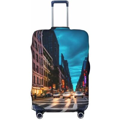 RoMuka Housse de protection élastique pour coffre à bagages de 45,7 à 81,3 cm, Streets Of New York City, XL RoMuka Housse de protection élastique pour coffre à bagages de 45,7 à 81,3 cm, Streets Of New York City, XL