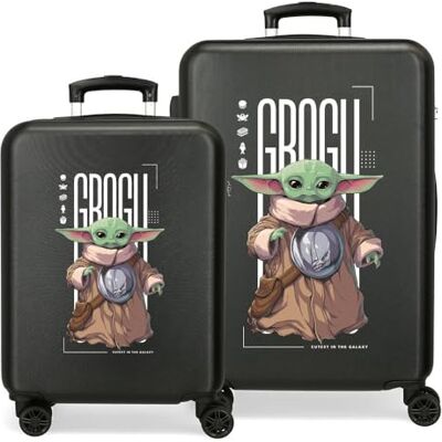 Star Wars Joumma The Mandalorian & Grogu Ensemble de valises rigides en ABS avec fermeture à combinaison latérale 91L 5,6 kg 4 roues doubles extensible 46 x 65 x 23 cm Star Wars Joumma The Mandalorian & Grogu Ensemble de valises rigides en ABS avec fermeture à combinaison latérale 91L 5,6 kg 4 roues doubles extensible 46 x 65 x 23 cm