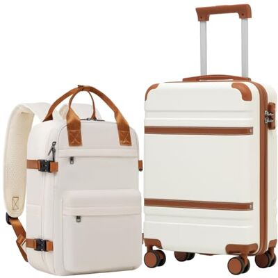 Coolife Ryanair Valise Cabine 55x35x20 et EasyJet Bagage Cabine 40x30x20 PC ABS Rigide, Serrure TSA, 4 doubles roulettes – Idéal pour week-ends, voyages en famille & city-trips Coolife Ryanair Valise Cabine 55x35x20 et EasyJet Bagage Cabine 40x30x20 PC ABS Rigide, Serrure TSA, 4 doubles roulettes – Idéal pour week-ends, voyages en famille & city-trips