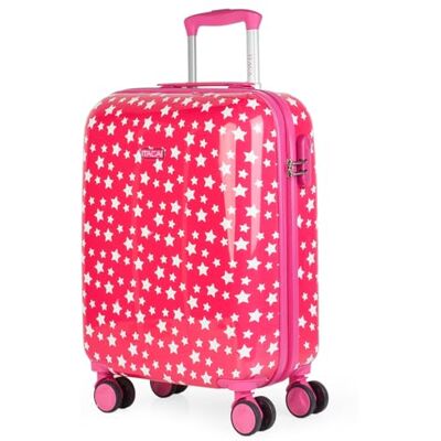 ITACA Valise cabine enfant à roulettes multidirectionnelles. Valise de voyage légère pour enfant, bagage à main, compatible Ryanair. Cadenas à combinaison, Fuchsia ITACA Valise cabine enfant à roulettes multidirectionnelles. Valise de voyage légère pour enfant, bagage à main, compatible Ryanair. Cadenas à combinaison, Fuchsia
