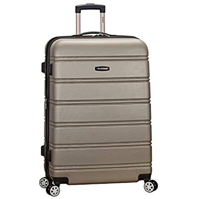 Rockland Abs Valise à roulettes extensible 71,1 cm, Argenté., Checked Large 28", Melbourne Valise rigide extensible à roulettes pivotantes Rockland Abs Valise à roulettes extensible 71,1 cm, Argenté., Checked Large 28", Melbourne Valise rigide extensible à roulettes pivotantes
