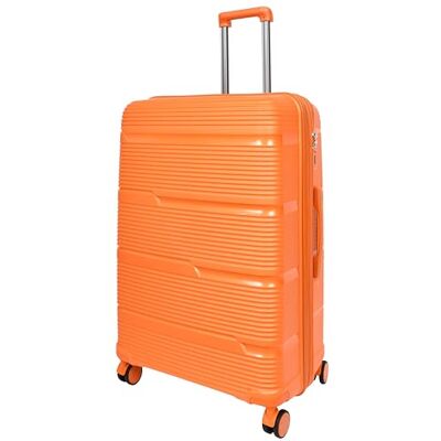 House Of Leather Pathfinder Valise rigide à quatre roues, Orange, L, Bagage rigide extensible avec roulettes pivotantes House Of Leather Pathfinder Valise rigide à quatre roues, Orange, L, Bagage rigide extensible avec roulettes pivotantes