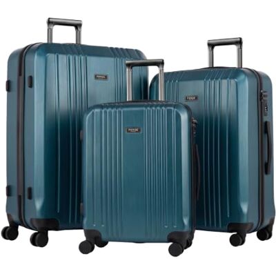 FERGÉ Lot de 3 valises rigides Serrure à combinaison TSA Cannes Valise de voyage (bagage à main, L, XL) Valise rigide à roulettes 4 roulettes Serrure à combinaison 100 % ABS et FERGÉ Lot de 3 valises rigides Serrure à combinaison TSA Cannes Valise de voyage (bagage à main, L, XL) Valise rigide à roulettes 4 roulettes Serrure à combinaison 100 % ABS et