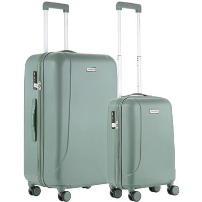 CarryOn Skyhopper Set de 2 Valises Bagage a main 55cm Grande Valise 78cm avec TSA (Vert, XL) CarryOn Skyhopper Set de 2 Valises Bagage a main 55cm Grande Valise 78cm avec TSA (Vert, XL)