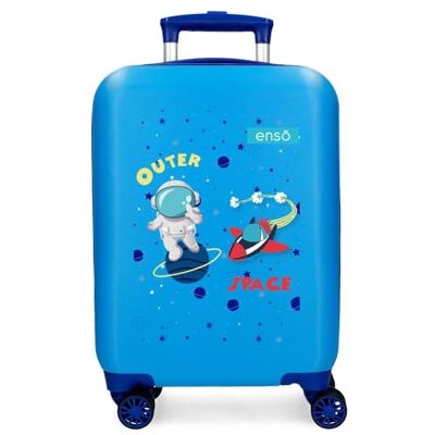 Enso Outer Space Valise cabine bleue 33 x 50 x 20 cm rigide ABS fermeture à combinaison latérale 28,4 L 2 kg 4 roues doubles bagage main, bleu, Valise cabine Enso Outer Space Valise cabine bleue 33 x 50 x 20 cm rigide ABS fermeture à combinaison latérale 28,4 L 2 kg 4 roues doubles bagage main, bleu, Valise cabine