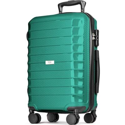 POSH Valise Rigide XL en polypropylène Grande Bagage 4,0kg avec Finition Carbone Trolley Robuste à 4 Doubles Roues Volume 95 litres, Anti-Rayures 75 cm POSH Valise Rigide XL en polypropylène Grande Bagage 4,0kg avec Finition Carbone Trolley Robuste à 4 Doubles Roues Volume 95 litres, Anti-Rayures 75 cm