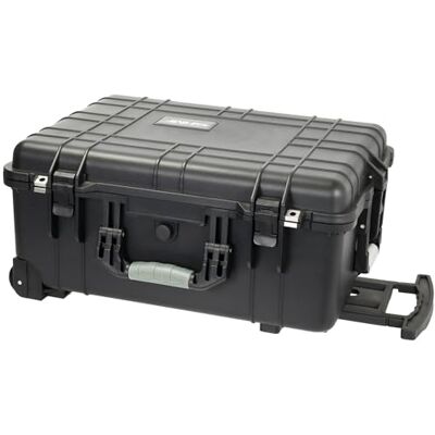 HMF ODK400 Valise à roulettes d'extérieur avec mousse prédécoupée, Noir , 58.5 x 45 x 27.5 cm, Valise HMF ODK400 Valise à roulettes d'extérieur avec mousse prédécoupée, Noir , 58.5 x 45 x 27.5 cm, Valise
