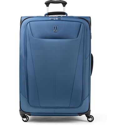 Travelpro Maxlite 5 Softside Lot de 2 valises à main extensibles avec 4 roues pivotantes et sac fourre-tout souple sous le siège léger pour homme et femme, bleu azur, Checked-Large 29-Inch, Carreaux - Travelpro Maxlite 5 Softside Lot de 2 valises à main extensibles avec 4 roues pivotantes et sac fourre-tout souple sous le siège léger pour homme et femme, bleu azur, Checked-Large 29-Inch, Carreaux -