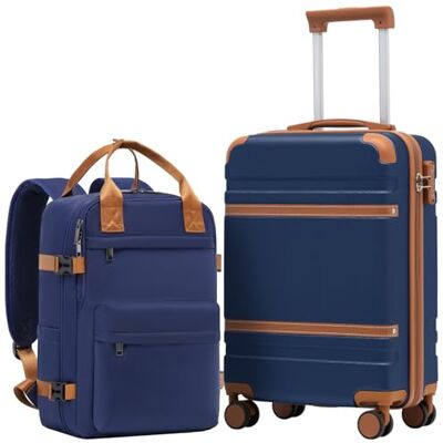 Coolife Ryanair Valise Cabine 55x35x20 et EasyJet Bagage Cabine 40x30x20 PC ABS Rigide, Serrure TSA, 4 doubles roulettes – Idéal pour week-ends, voyages en famille & city-trips Coolife Ryanair Valise Cabine 55x35x20 et EasyJet Bagage Cabine 40x30x20 PC ABS Rigide, Serrure TSA, 4 doubles roulettes – Idéal pour week-ends, voyages en famille & city-trips