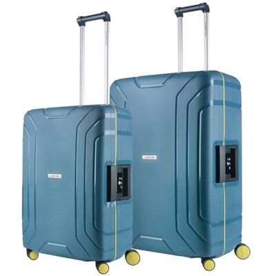 CarryOn Steward Set de 2 valises Rigides Sans Zip M+L Valise sans Fermeture éclair (Bleu, XL) CarryOn Steward Set de 2 valises Rigides Sans Zip M+L Valise sans Fermeture éclair (Bleu, XL)
