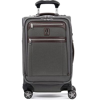 Travelpro Platinum Elite Valise souple extensible, 8 roues, port USB, convient pour ordinateur portable jusqu'à 15", homme et femme, Business Plus, Vintage Gris, Carry-On 21-Inch Travelpro Platinum Elite Valise souple extensible, 8 roues, port USB, convient pour ordinateur portable jusqu'à 15", homme et femme, Business Plus, Vintage Gris, Carry-On 21-Inch