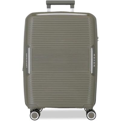 MOVOM Inari Valise de cabine grise 40 x 55 x 20 cm rigide polypropylène fermeture TSA 37L 2,68 kg 4 roues doubles bagage main, gris, Valise cabine MOVOM Inari Valise de cabine grise 40 x 55 x 20 cm rigide polypropylène fermeture TSA 37L 2,68 kg 4 roues doubles bagage main, gris, Valise cabine