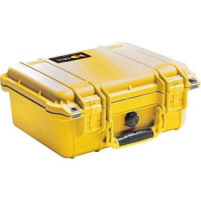 PELI 1500 valise de protection en polypropylène, étanche à l'eau et à la poussière IP67, capacité de19L, fabriquée en Allemagne, sans mousse, jaune PELI 1500 valise de protection en polypropylène, étanche à l'eau et à la poussière IP67, capacité de19L, fabriquée en Allemagne, sans mousse, jaune