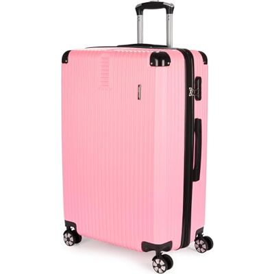 BRUBAKER Valise de Voyage à Roulettes London Valise à Roulettes avec Serrure à Chiffre, 4 Roues et Poignées Confortables Valise ABS 49 x 76,5 x 29,5 cm Valise Dure Trolley (XL Rose) BRUBAKER Valise de Voyage à Roulettes London Valise à Roulettes avec Serrure à Chiffre, 4 Roues et Poignées Confortables Valise ABS 49 x 76,5 x 29,5 cm Valise Dure Trolley (XL Rose)