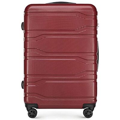 WITTCHEN Mallette Grande coque rigide en polycarbonate Qualité supérieure et stable Rouge 77 x 51 x 28 cm WITTCHEN Mallette Grande coque rigide en polycarbonate Qualité supérieure et stable Rouge 77 x 51 x 28 cm