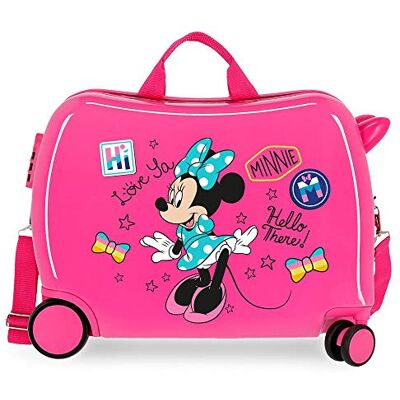 Disney Enjoy Minnie Icon Valise pour enfant rose 50 x 38 x 20 cm rigide ABS fermeture combinaison 34 l 2,3 kg 4 roues bagage à main, rose, Tailla unica, Enfant Disney Enjoy Minnie Icon Valise pour enfant rose 50 x 38 x 20 cm rigide ABS fermeture combinaison 34 l 2,3 kg 4 roues bagage à main, rose, Tailla unica, Enfant