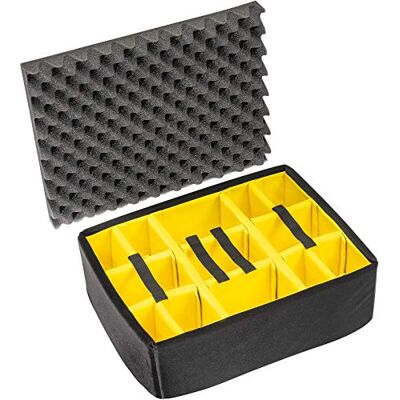 PELI 1565 Kit de séparateurs rembourrés, Accessoire de la Valise Protector Originale, Compatible avec : 1560, Couleur : Noir/Jaune PELI 1565 Kit de séparateurs rembourrés, Accessoire de la Valise Protector Originale, Compatible avec : 1560, Couleur : Noir/Jaune