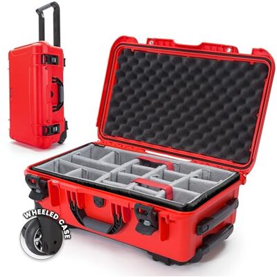 NANUK 935 Valise de protection rigide et étanche pour appareil photo, avec séparateurs rembourrés (25,1 cm x 40,9 x 25,7 cm) Rouge NANUK 935 Valise de protection rigide et étanche pour appareil photo, avec séparateurs rembourrés (25,1 cm x 40,9 x 25,7 cm) Rouge