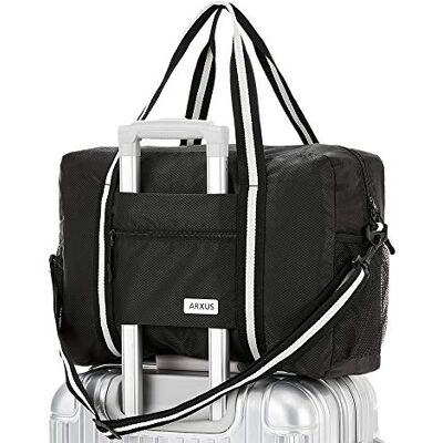 Arxus Sac Fourre-Tout de Voyage Pliable Sport Weekender Overnight Carry on Bagages avec Bandoulière Arxus Sac Fourre-Tout de Voyage Pliable Sport Weekender Overnight Carry on Bagages avec Bandoulière
