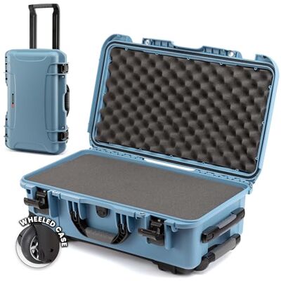 NANUK 935 Valise de Protection légère et étanche en résine NK-7, avec roulettes et Insert en Mousse Personnalisable (56 cm x 36 cm x 23 cm) Homologuée Bagage Cabine (Cyan) NANUK 935 Valise de Protection légère et étanche en résine NK-7, avec roulettes et Insert en Mousse Personnalisable (56 cm x 36 cm x 23 cm) Homologuée Bagage Cabine (Cyan)
