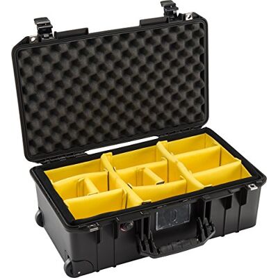 PELI 1510 Chariot de protection rigide pour photos et vidéos IP67 Étanche Capacité 47 l Fabriqué en Allemagne Avec séparateur rembourré Noir PELI 1510 Chariot de protection rigide pour photos et vidéos IP67 Étanche Capacité 47 l Fabriqué en Allemagne Avec séparateur rembourré Noir