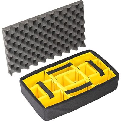 PELI 1485AIRDS Kit de séparateurs rembourrés, Accessoire de la Valise Air Originale, Compatible avec : Air 1485, Couleur : Noir/Jaune PELI 1485AIRDS Kit de séparateurs rembourrés, Accessoire de la Valise Air Originale, Compatible avec : Air 1485, Couleur : Noir/Jaune