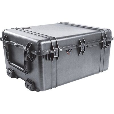 PELI 1690 conteneur de transport lourd, IP67 étanche à l'eau et à la poussière, capacité de 191L, fabriqué aux États-Unis, sans mousse, noir PELI 1690 conteneur de transport lourd, IP67 étanche à l'eau et à la poussière, capacité de 191L, fabriqué aux États-Unis, sans mousse, noir
