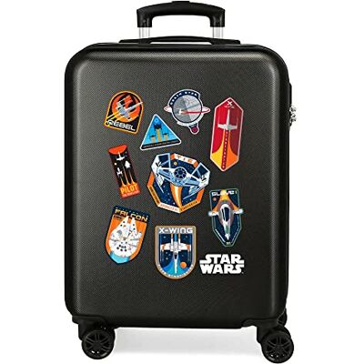 Star Wars Porte-badges de cabine noir, 38 x 55 x 20 cm, fermeture latérale rigide en ABS, 34 2 kg, 4 roulettes doubles, Noir Star Wars Porte-badges de cabine noir, 38 x 55 x 20 cm, fermeture latérale rigide en ABS, 34 2 kg, 4 roulettes doubles, Noir
