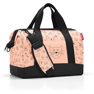 reisenthel allrounder M kids bagage pour enfants pour les voyages ou autres, 2 anses et une bandoulière rembourrée, 6 compartiments intérieurs, ouverture zippée, en motif cats and dogs mint, Rose, reisenthel allrounder M kids bagage pour enfants pour les voyages ou autres, 2 anses et une bandoulière rembourrée, 6 compartiments intérieurs, ouverture zippée, en motif cats and dogs mint, Rose,