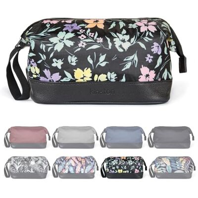 KINSTON Trousse de Toilette Grande Ouverture Zippée, Organisateur Multifonction en Polyester Résistant avec Fond Imperméable, Poches Intérieures et Poignée, Multi-Usage Voyage & Quotidien. KINSTON Trousse de Toilette Grande Ouverture Zippée, Organisateur Multifonction en Polyester Résistant avec Fond Imperméable, Poches Intérieures et Poignée, Multi-Usage Voyage & Quotidien.