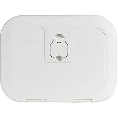 Osculati Trappe d'inspection en plastique 380 mm x 280 mm Disponible en crème, noir ou gris Osculati Trappe d'inspection en plastique 380 mm x 280 mm Disponible en crème, noir ou gris