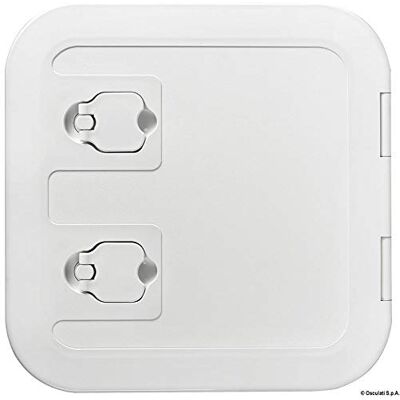 Osculati Trappe d'inspection en plastique 380 mm x 280 mm Disponible en crème, noir ou gris Osculati Trappe d'inspection en plastique 380 mm x 280 mm Disponible en crème, noir ou gris