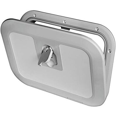 Osculati Trappe d'inspection en plastique 380 mm x 280 mm Disponible en crème, noir ou gris Osculati Trappe d'inspection en plastique 380 mm x 280 mm Disponible en crème, noir ou gris