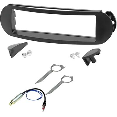 Sound Way Kit de montage d'autoradio 1 DIN avec adaptateur d'antenne et clé pour VW New Beetle Sound Way Kit de montage d'autoradio 1 DIN avec adaptateur d'antenne et clé pour VW New Beetle